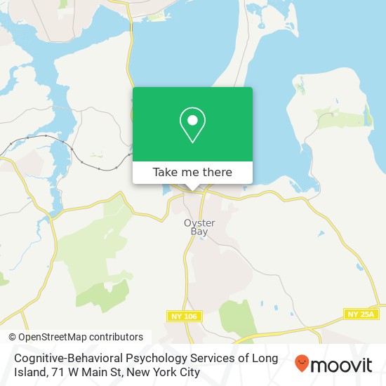 Mapa de Cognitive-Behavioral Psychology Services of Long Island, 71 W Main St