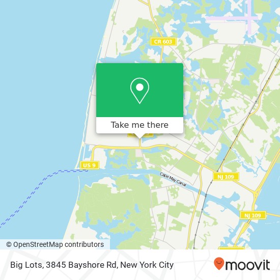 Mapa de Big Lots, 3845 Bayshore Rd