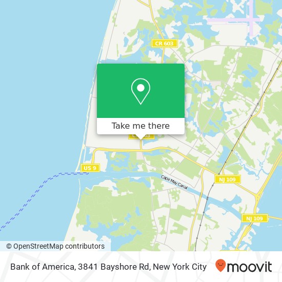 Bank of America, 3841 Bayshore Rd map