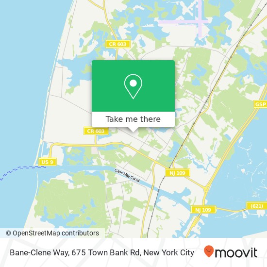 Mapa de Bane-Clene Way, 675 Town Bank Rd