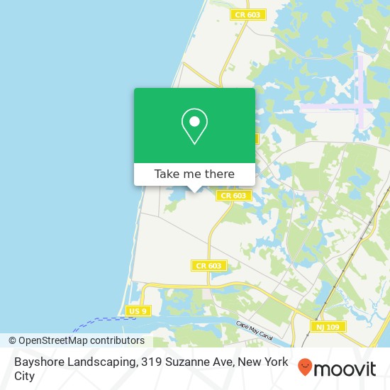 Mapa de Bayshore Landscaping, 319 Suzanne Ave