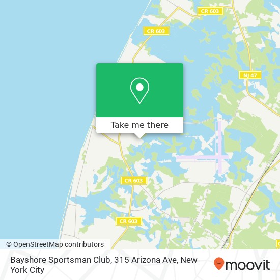 Bayshore Sportsman Club, 315 Arizona Ave map