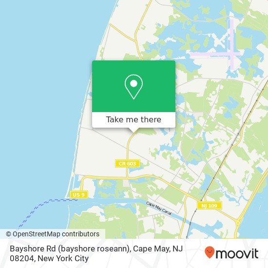 Bayshore Rd (bayshore roseann), Cape May, NJ 08204 map