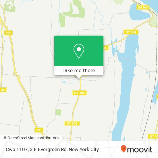 Cwa 1107, 3 E Evergreen Rd map