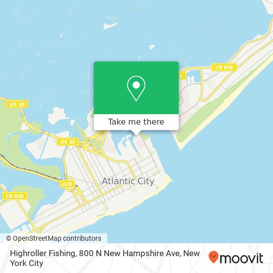 Mapa de Highroller Fishing, 800 N New Hampshire Ave