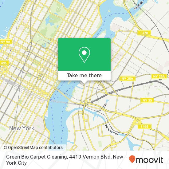 Mapa de Green Bio Carpet Cleaning, 4419 Vernon Blvd