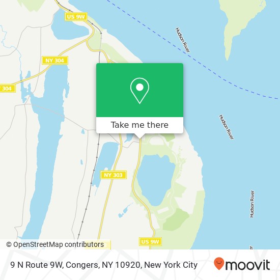 Mapa de 9 N Route 9W, Congers, NY 10920