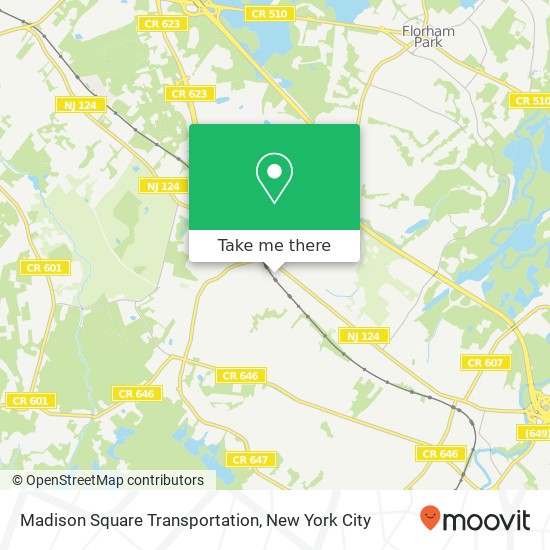 Madison Square Transportation map