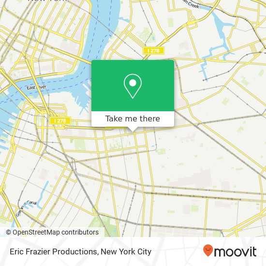 Eric Frazier Productions map