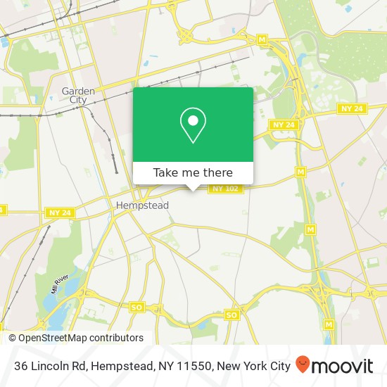 36 Lincoln Rd, Hempstead, NY 11550 map