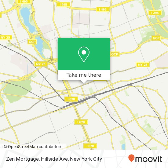 Zen Mortgage, Hillside Ave map