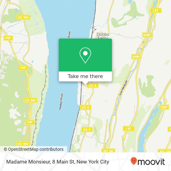 Mapa de Madame Monsieur, 8 Main St