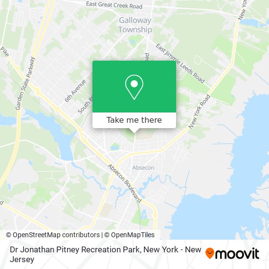 Dr Jonathan Pitney Recreation Park map