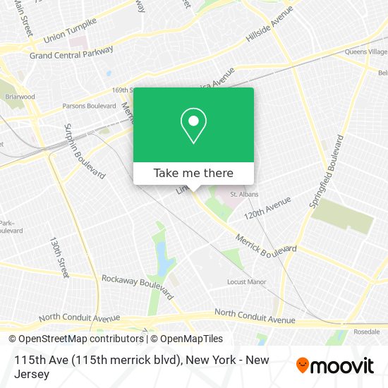 115th Ave (115th merrick blvd) map