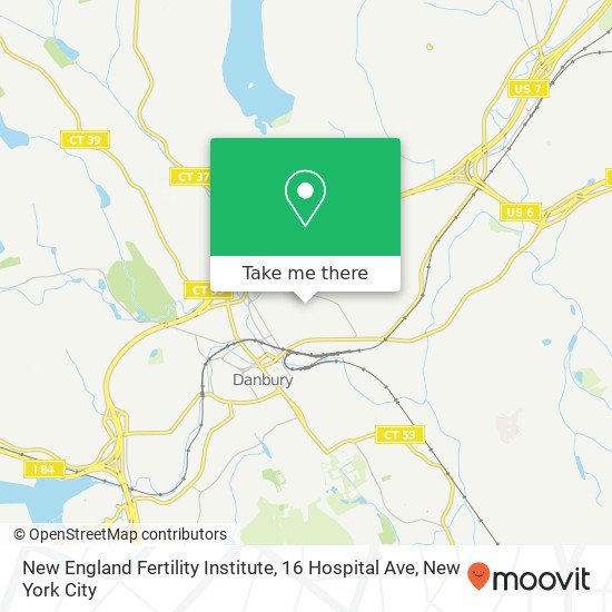 Mapa de New England Fertility Institute, 16 Hospital Ave