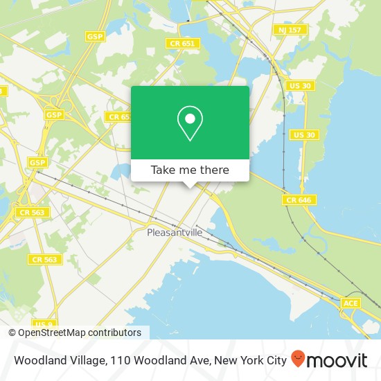 Mapa de Woodland Village, 110 Woodland Ave