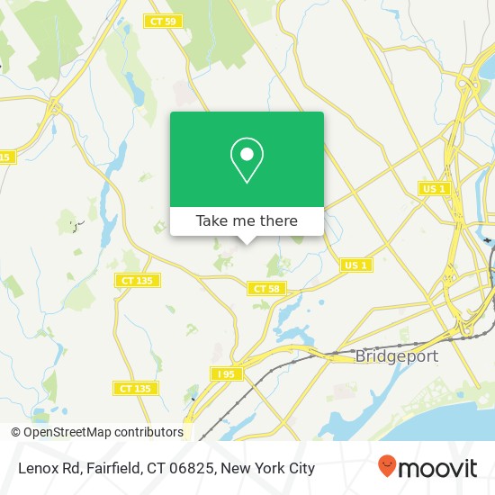 Mapa de Lenox Rd, Fairfield, CT 06825