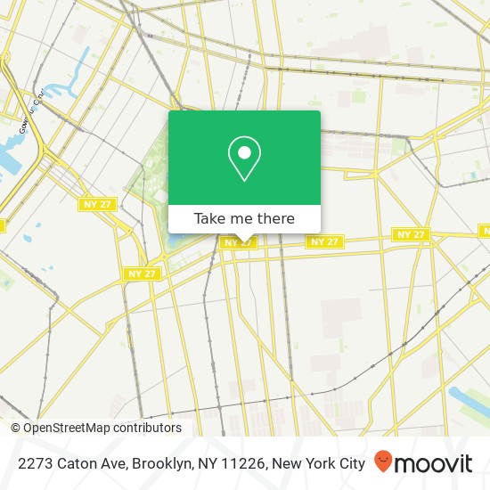 Mapa de 2273 Caton Ave, Brooklyn, NY 11226