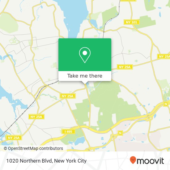 1020 Northern Blvd, Manhasset, NY 11030 map