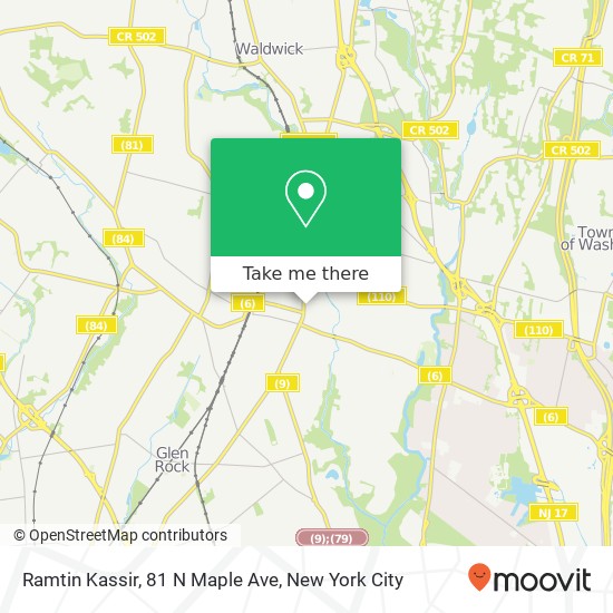Mapa de Ramtin Kassir, 81 N Maple Ave