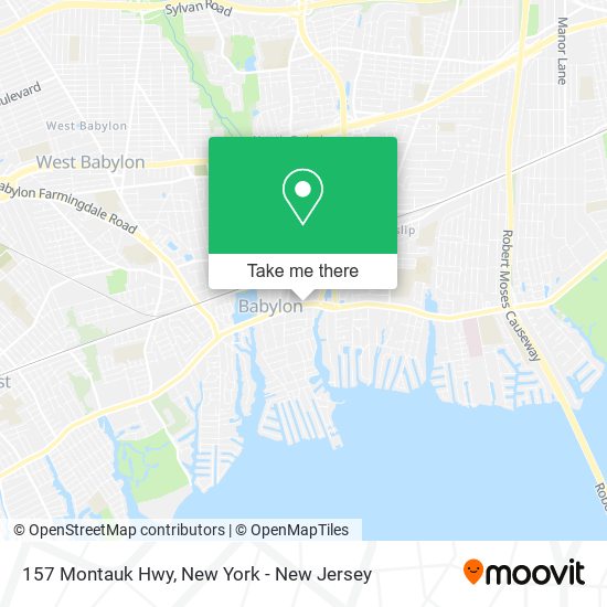 157 Montauk Hwy map