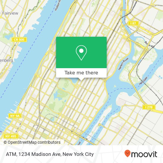 ATM, 1234 Madison Ave map