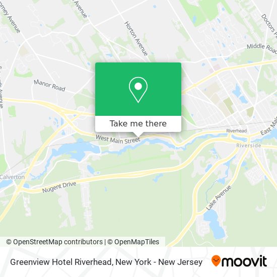 Greenview Hotel Riverhead map