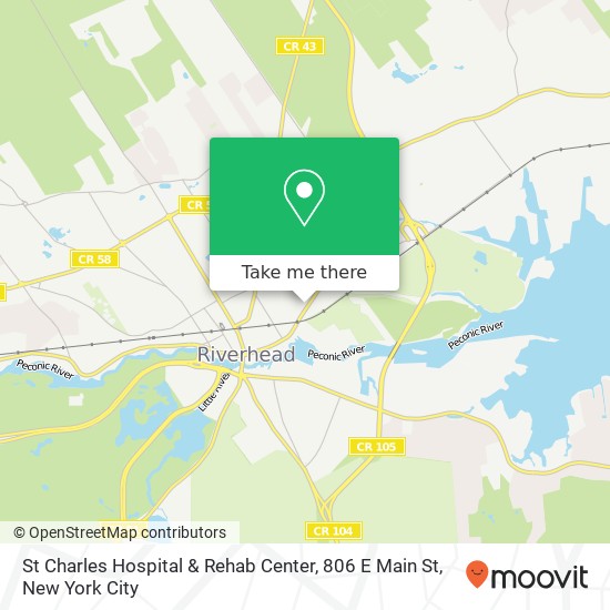 Mapa de St Charles Hospital & Rehab Center, 806 E Main St