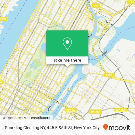 Sparkling Cleaning NY, 445 E 85th St map