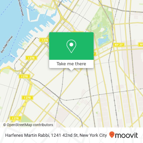 Mapa de Harfenes Martin Rabbi, 1241 42nd St