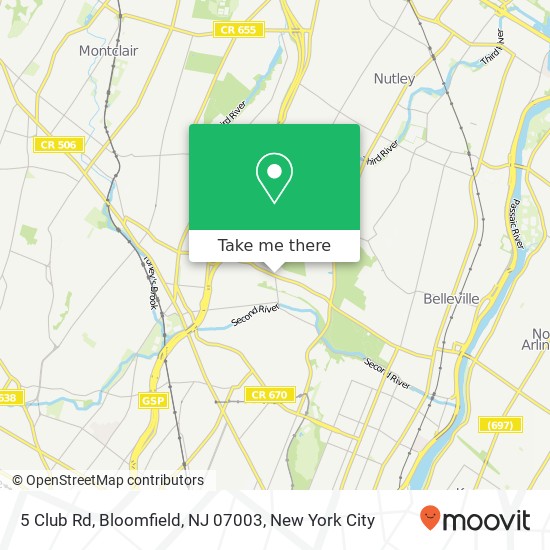 5 Club Rd, Bloomfield, NJ 07003 map