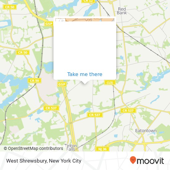 Mapa de West Shrewsbury