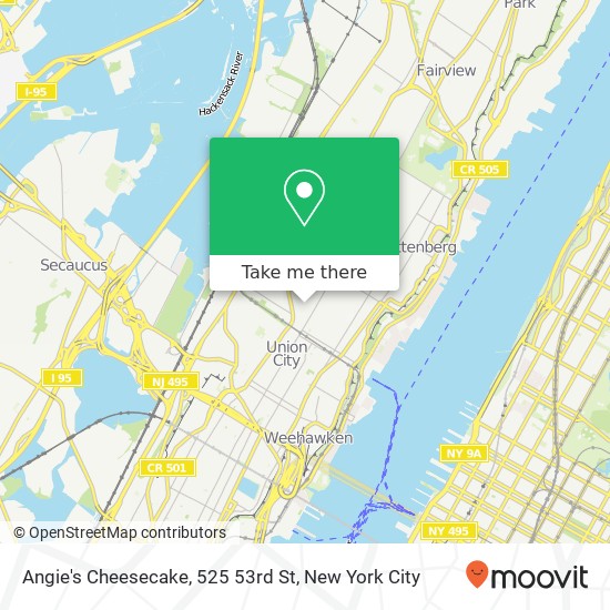 Mapa de Angie's Cheesecake, 525 53rd St