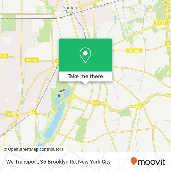 Mapa de We Transport, 35 Brooklyn Rd
