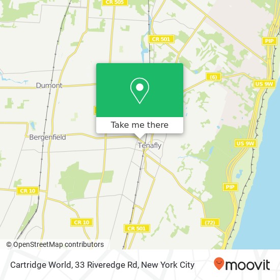 Mapa de Cartridge World, 33 Riveredge Rd