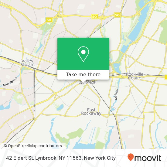 Mapa de 42 Eldert St, Lynbrook, NY 11563
