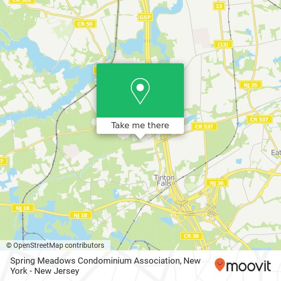 Spring Meadows Condominium Association, 1 Spring Meadow Dr map