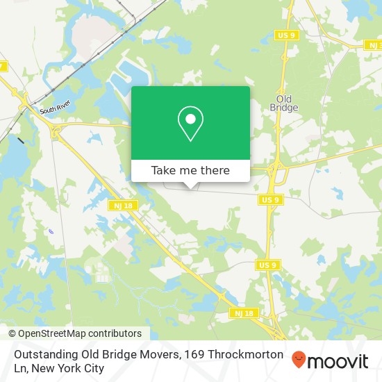 Outstanding Old Bridge Movers, 169 Throckmorton Ln map