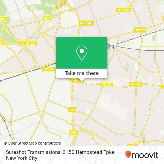 Sureshot Transmissions, 2150 Hempstead Tpke map