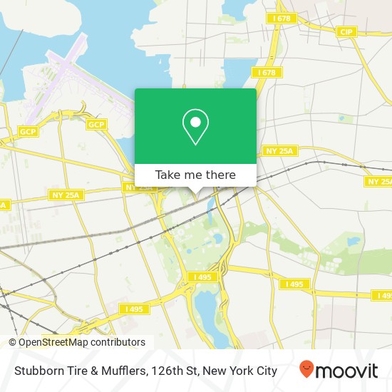 Mapa de Stubborn Tire & Mufflers, 126th St