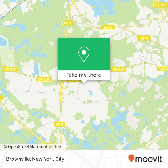 Brownville map