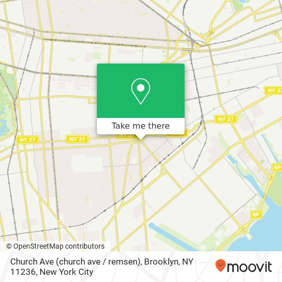 Church Ave (church ave / remsen), Brooklyn, NY 11236 map