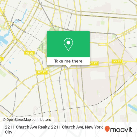 Mapa de 2211 Church Ave Realty, 2211 Church Ave