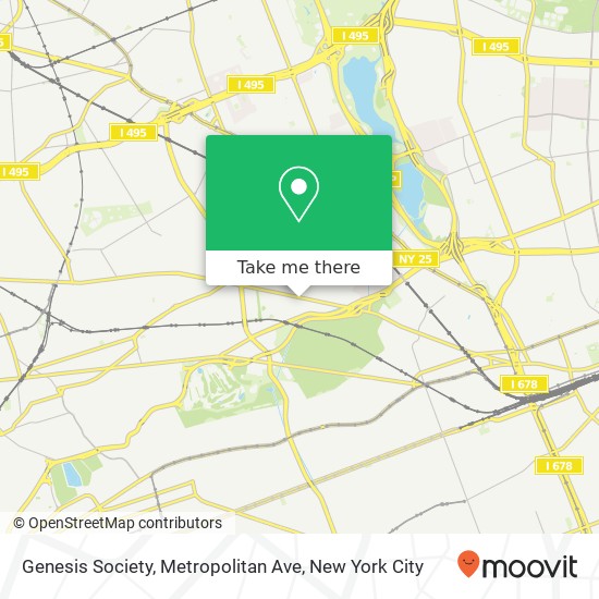 Mapa de Genesis Society, Metropolitan Ave