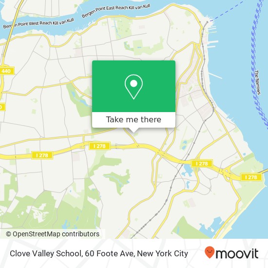 Clove Valley School, 60 Foote Ave map