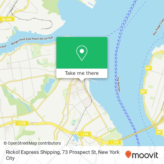 Rickol Express Shipping, 73 Prospect St map