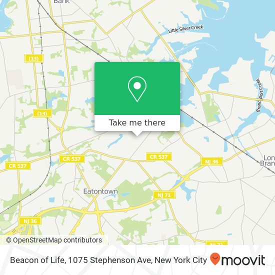 Mapa de Beacon of Life, 1075 Stephenson Ave
