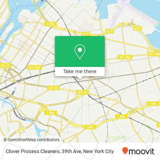 Clover Process Cleaners, 39th Ave map