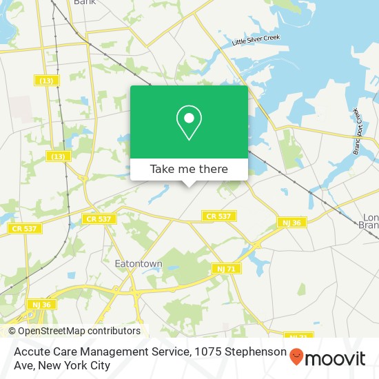 Accute Care Management Service, 1075 Stephenson Ave map