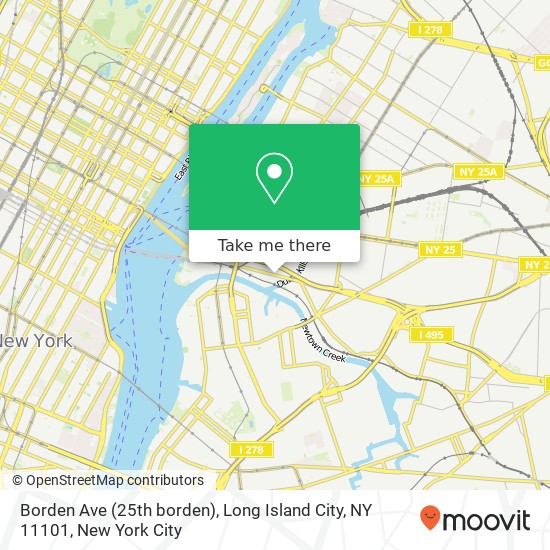 Borden Ave (25th borden), Long Island City, NY 11101 map